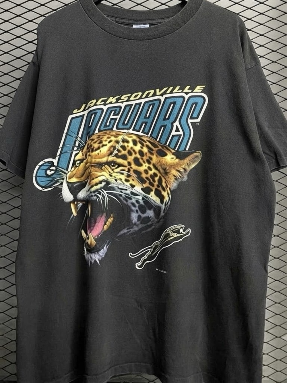 Gildan Black Jaguars Graphic Tee with Yellow and Blue Accents